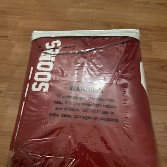 Oklahoma University Sooners 4-Piece Queen Sheet Set Crimson White - Picture 9 of 13